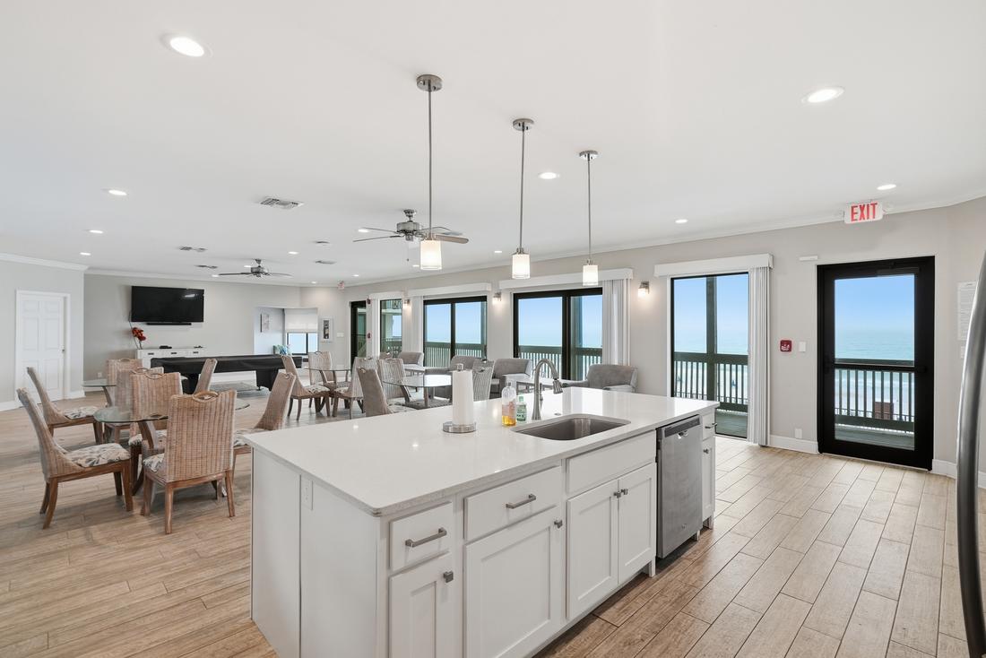 Clubhouse kitchen island
