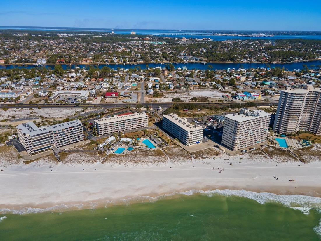 Aerial view toward the Grand Lagoon side