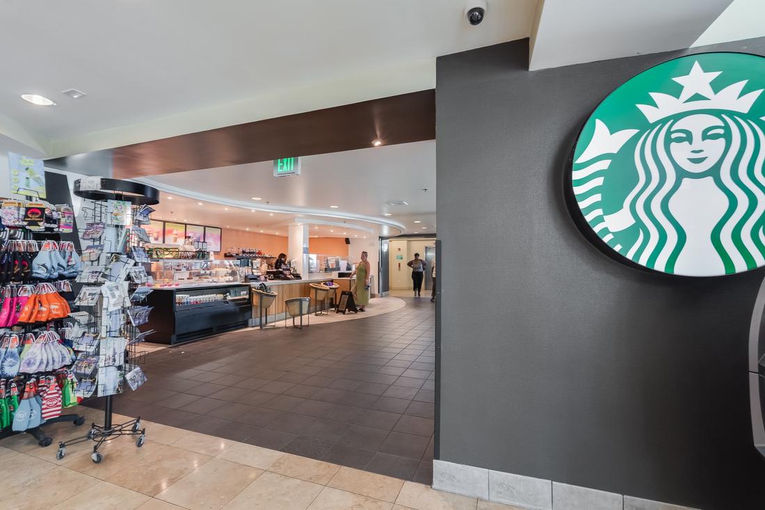 On-site coffee shop