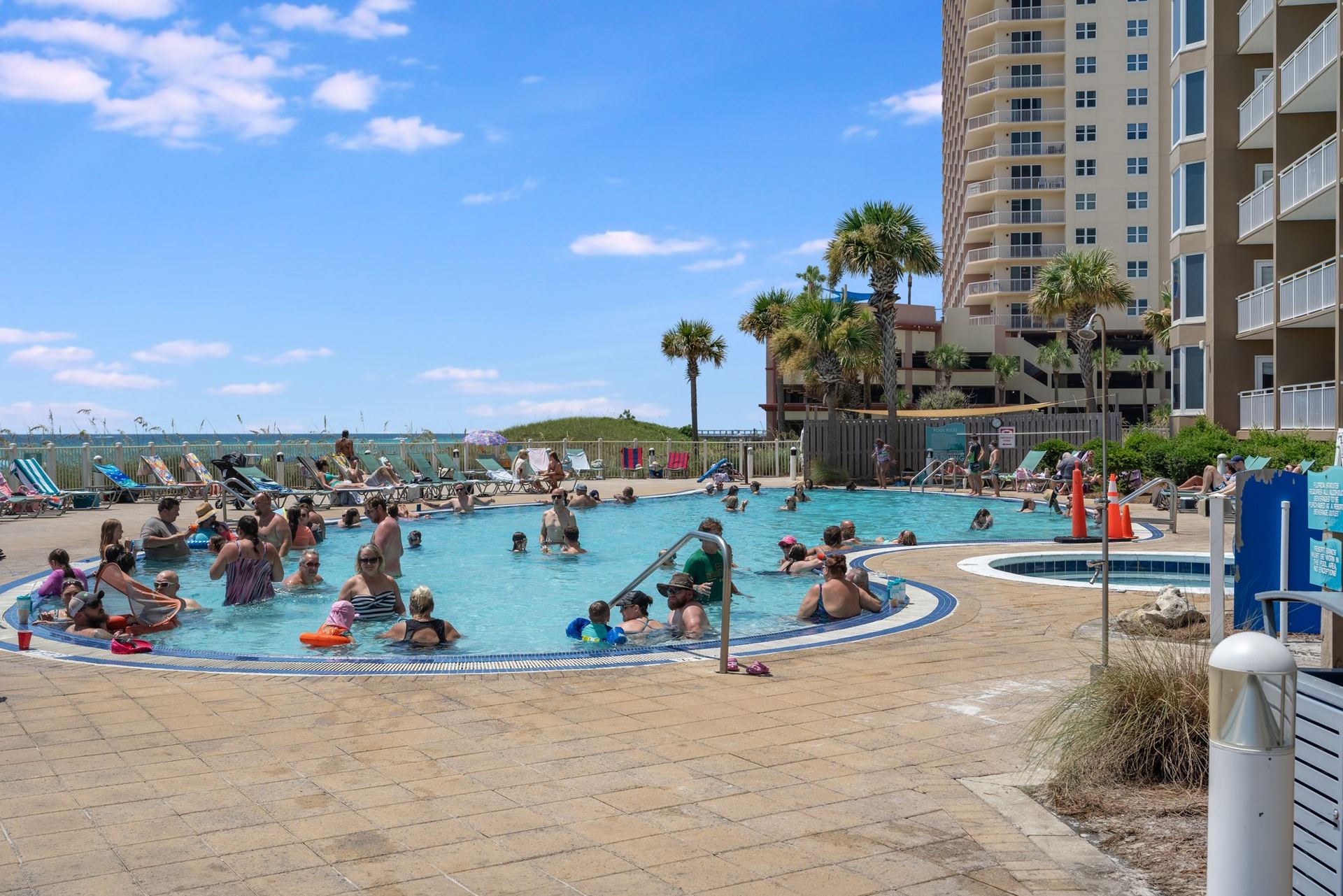 Emerald Beach Resort pool and community