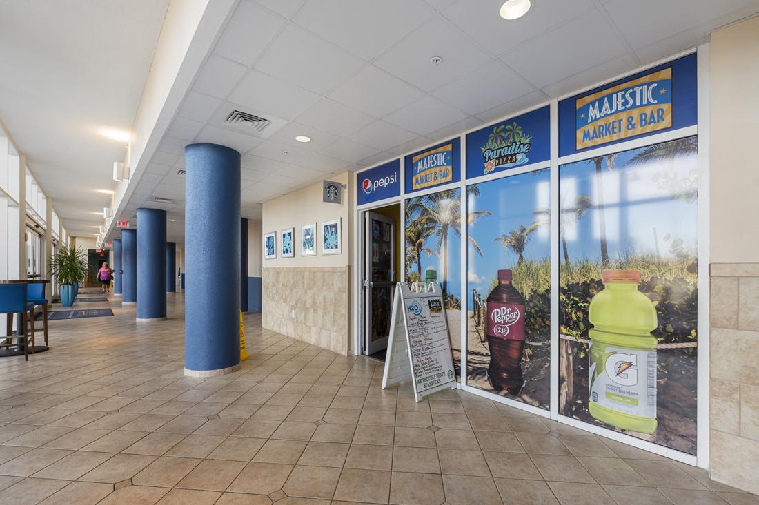 Shops corridor inside the resort