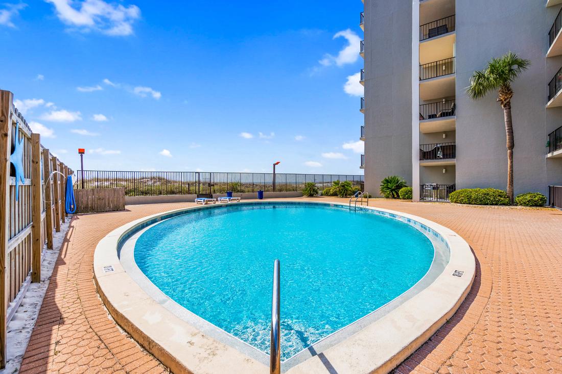 Pool beside the Moondrifter building