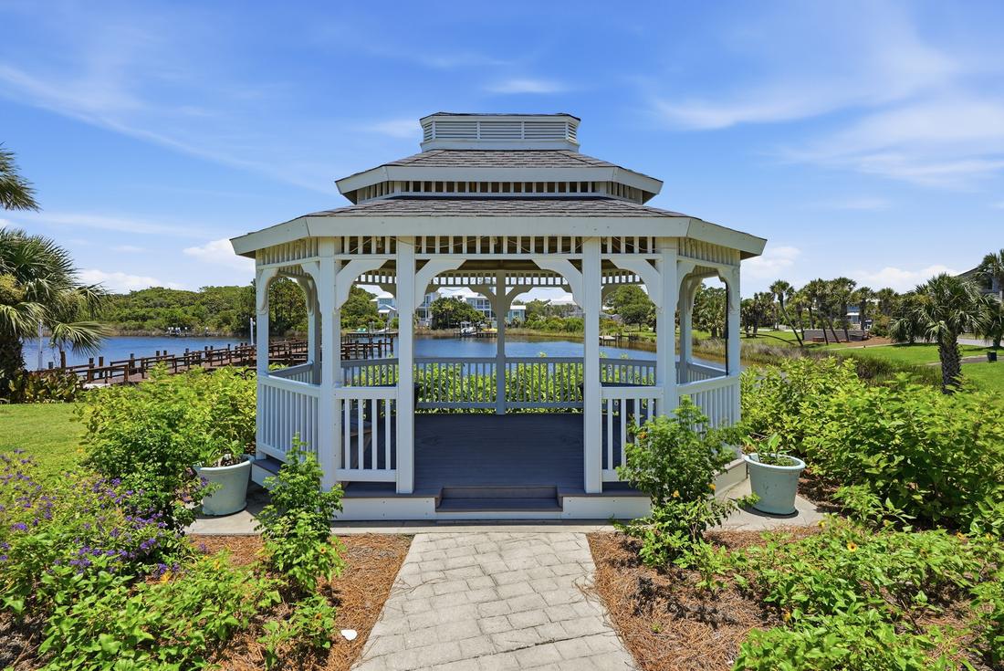 Lakeside gazebo