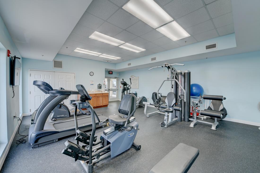 Fitness center cardio machines