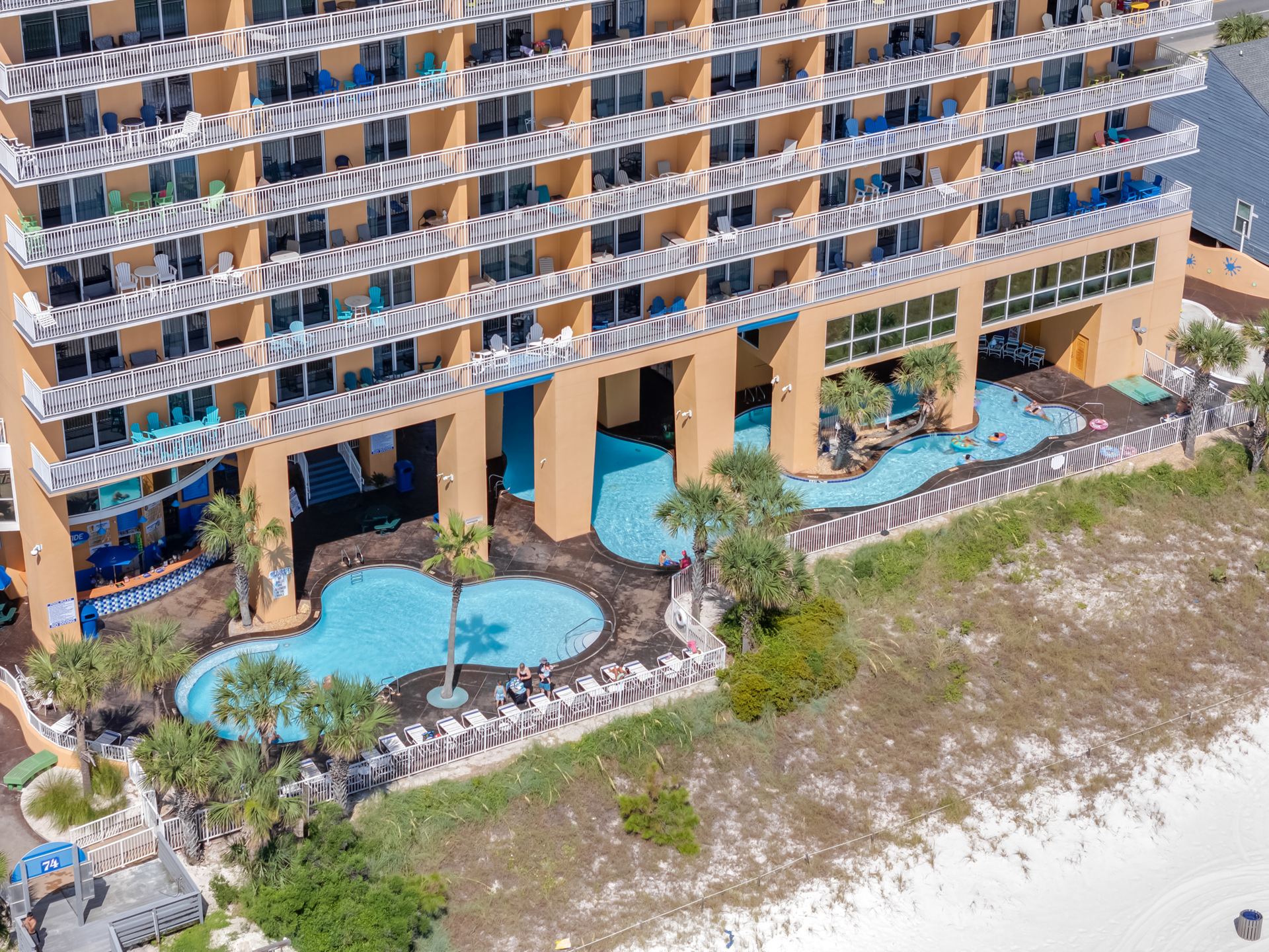 Splash Beach Resort pool and community
