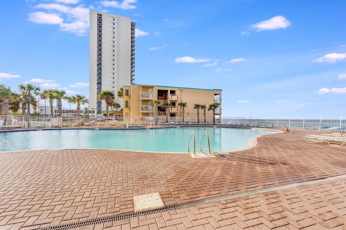 Lagoon pool and wide pool deck